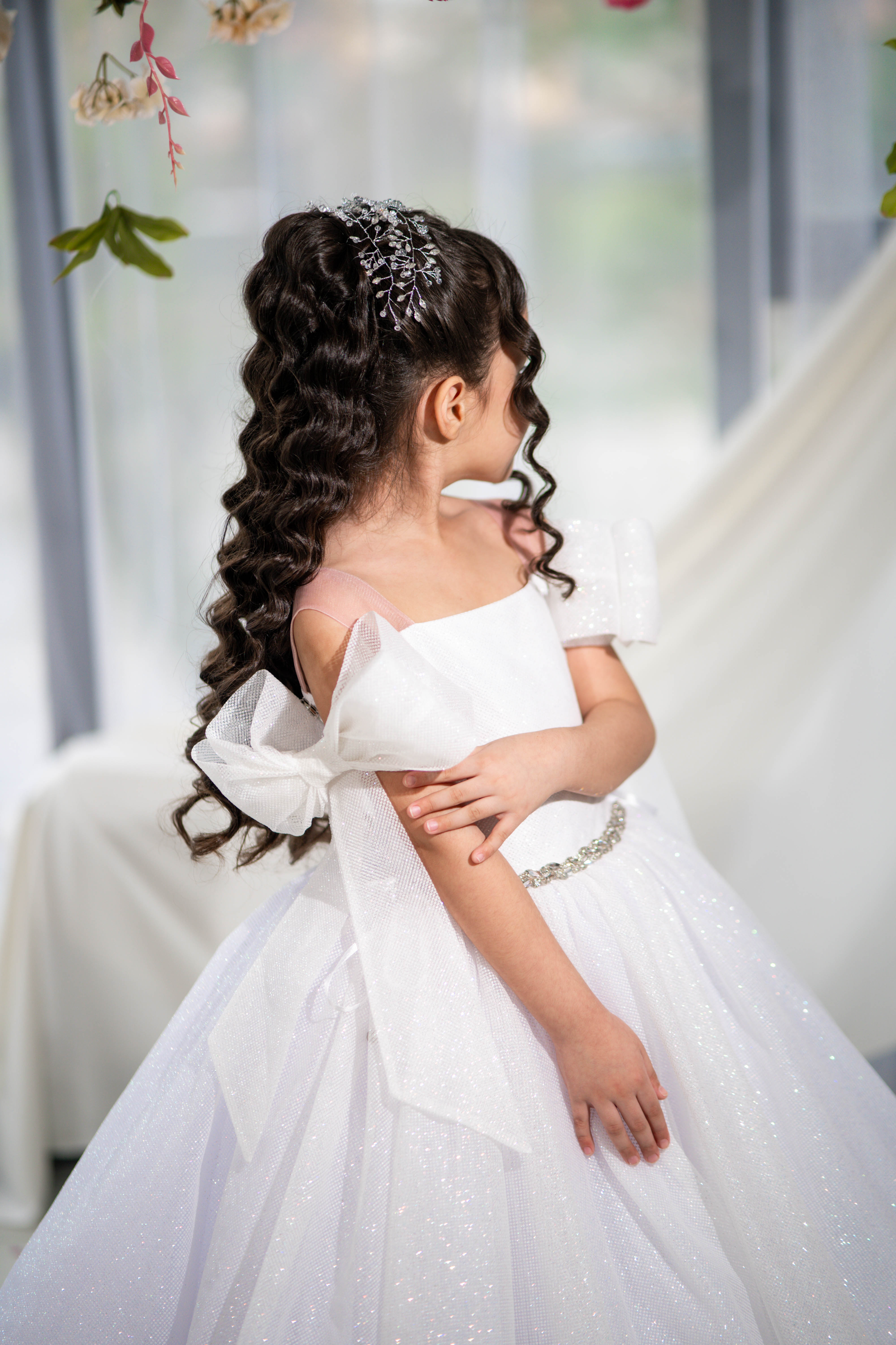 toddler ball gown, elegant kids dress, girls' formal wear, girls' special event outfit, children's formal attire, kids' fancy dress, toddler party gown, adorable girls' clothing, cute dress for girls, stylish children's fashion. Blush pink baby girl gown, first birthday party dress, gown with train for baby, fluffy dress for kids, tulle dress, long formal dress for girls, ball gown for girls, luxury dress for kids,