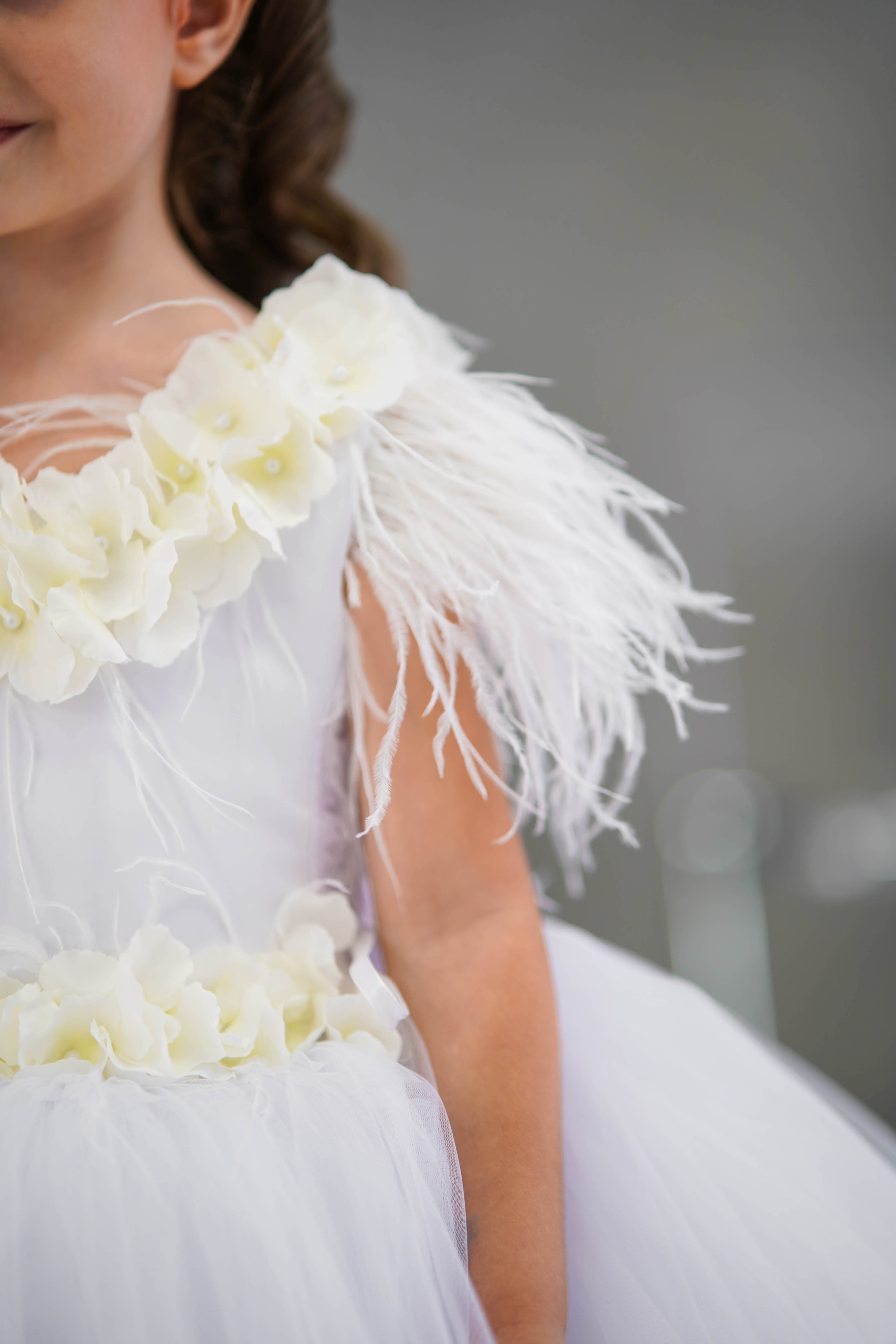 Flower Girl Dress With Detachable Train