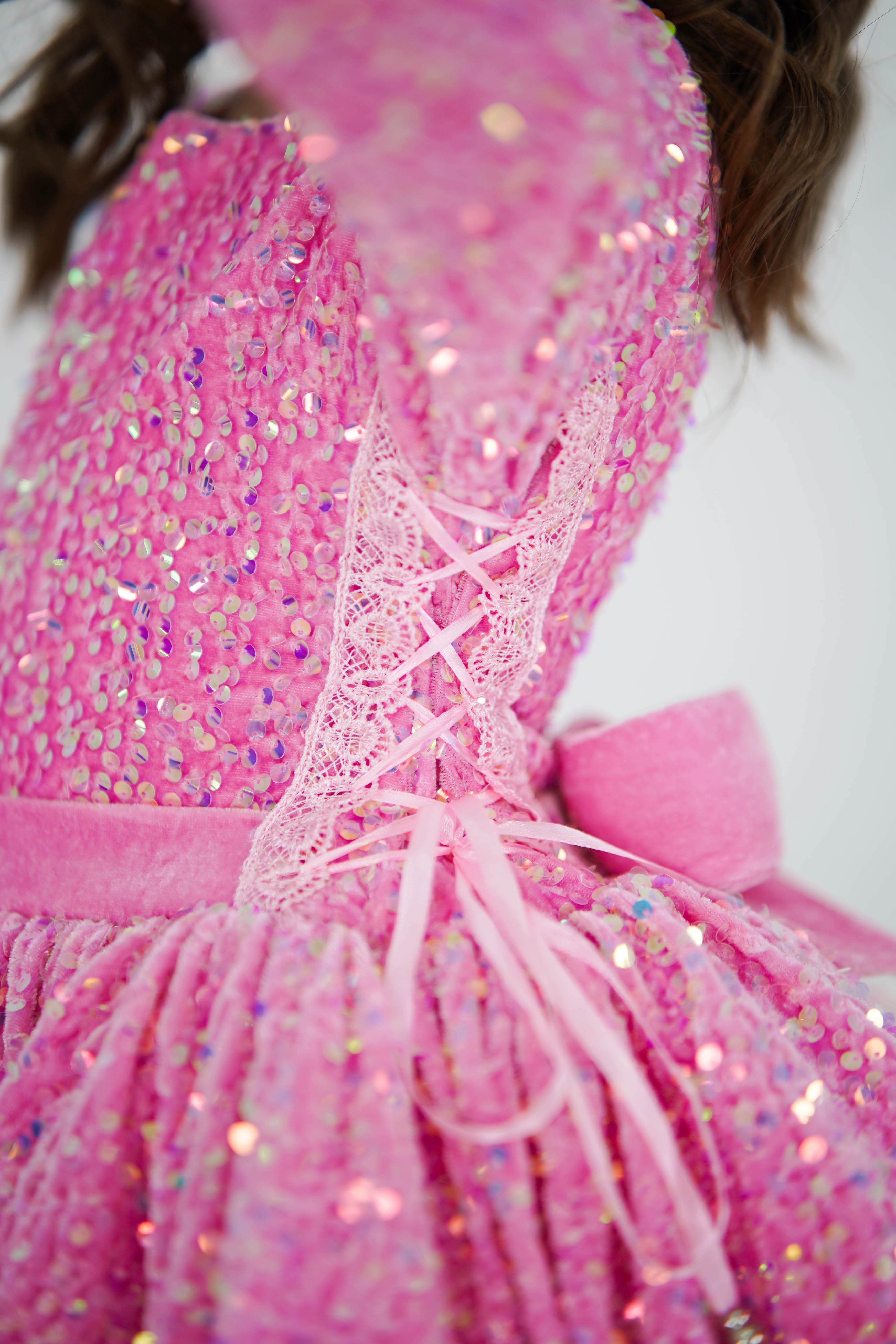 Birthday Dress For Girl (Sizes 1-4, Pink, In Stock)