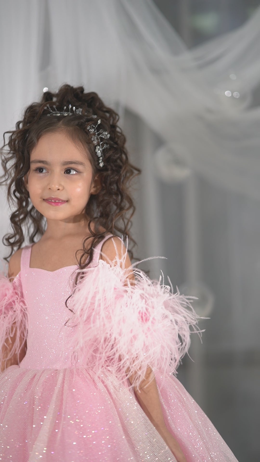  Blush pink birthday baby girl gown, first year birthday party dress, gown with train for baby, gorgeous fluffy dress for kids, tulle dress, Girls formal dress long, Ball dress for girls, Luxury dress for kids, Prom dress for kids, Blush dress, Toddler wedding dress, Tulle gown girls, Blush Flower Girl Dress, Lace flower girl dress, Girls ball gown, adorable girls&
