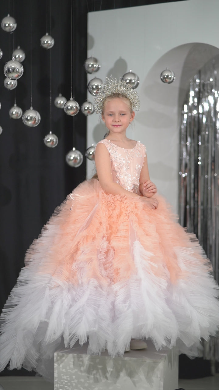 Birthday girl dress,Girls formal dress, First Baby Birthday Party Dress, Princess Girl Gown, Pageant Toddler Special Occasion Dress, White Luxury Christmas Pageant gown, Flower girl dress, red couture, Junior Bridesmaid dress, Maxi Prom Dress Ball Gown with Train,Baby Girl Princess Dress, stylish children&