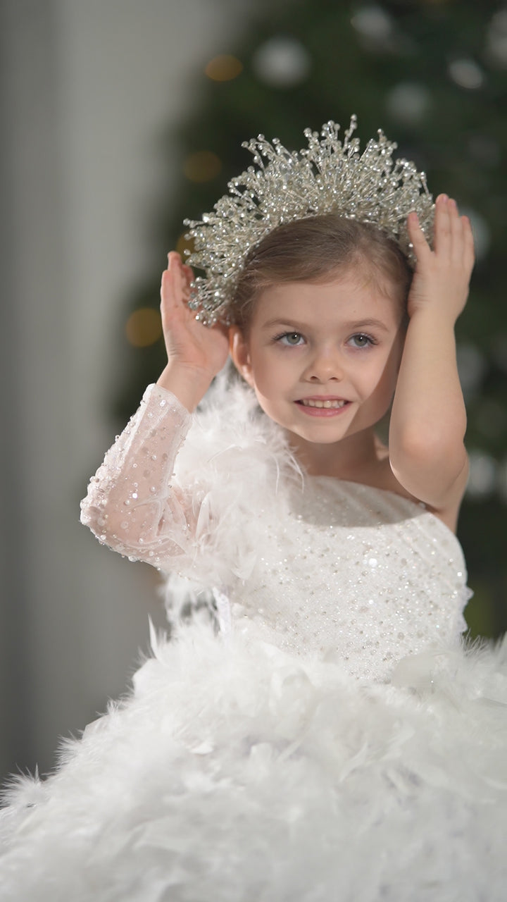 Blush pink birthday baby girl gown, first year birthday party dress, gown with train for baby, gorgeous fluffy dress for kids, tulle dress, Girls formal dress long, Ball dress for girls, Luxury dress for kids, Prom dress for kids, Blush dress, Toddler wedding dress, Tulle gown girls, Blush Flower Girl Dress, Lace flower girl dress, Girls ball gown, adorable girls&