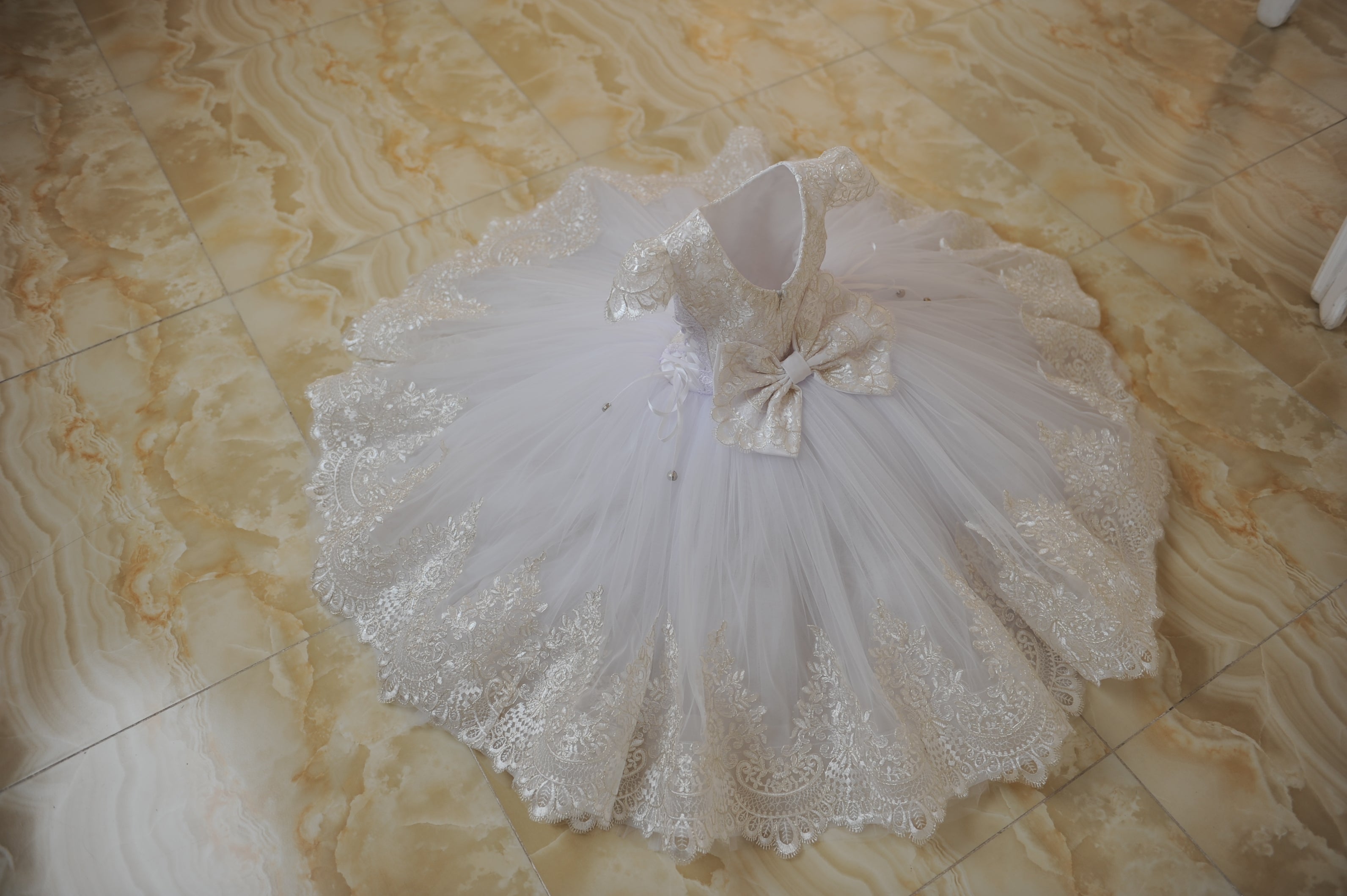 Baptism Dress (White/Size 2-3/In Stock)